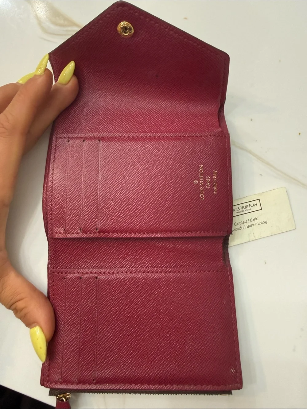 Louis Vuitton Monogram Envelope Compact Wallet in Brown and Gold
